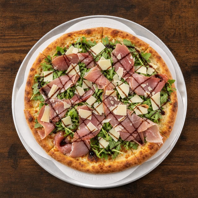 Prosciutto & Arugula Pizza.