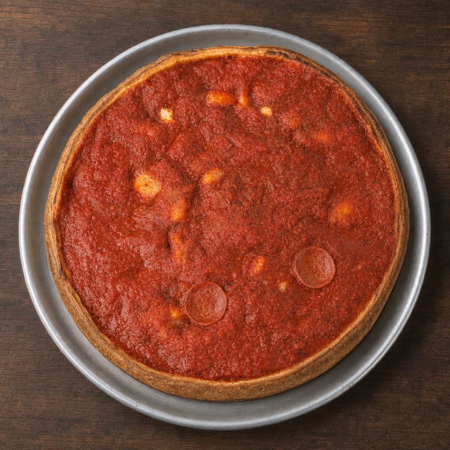 Deep Dish Pizza.