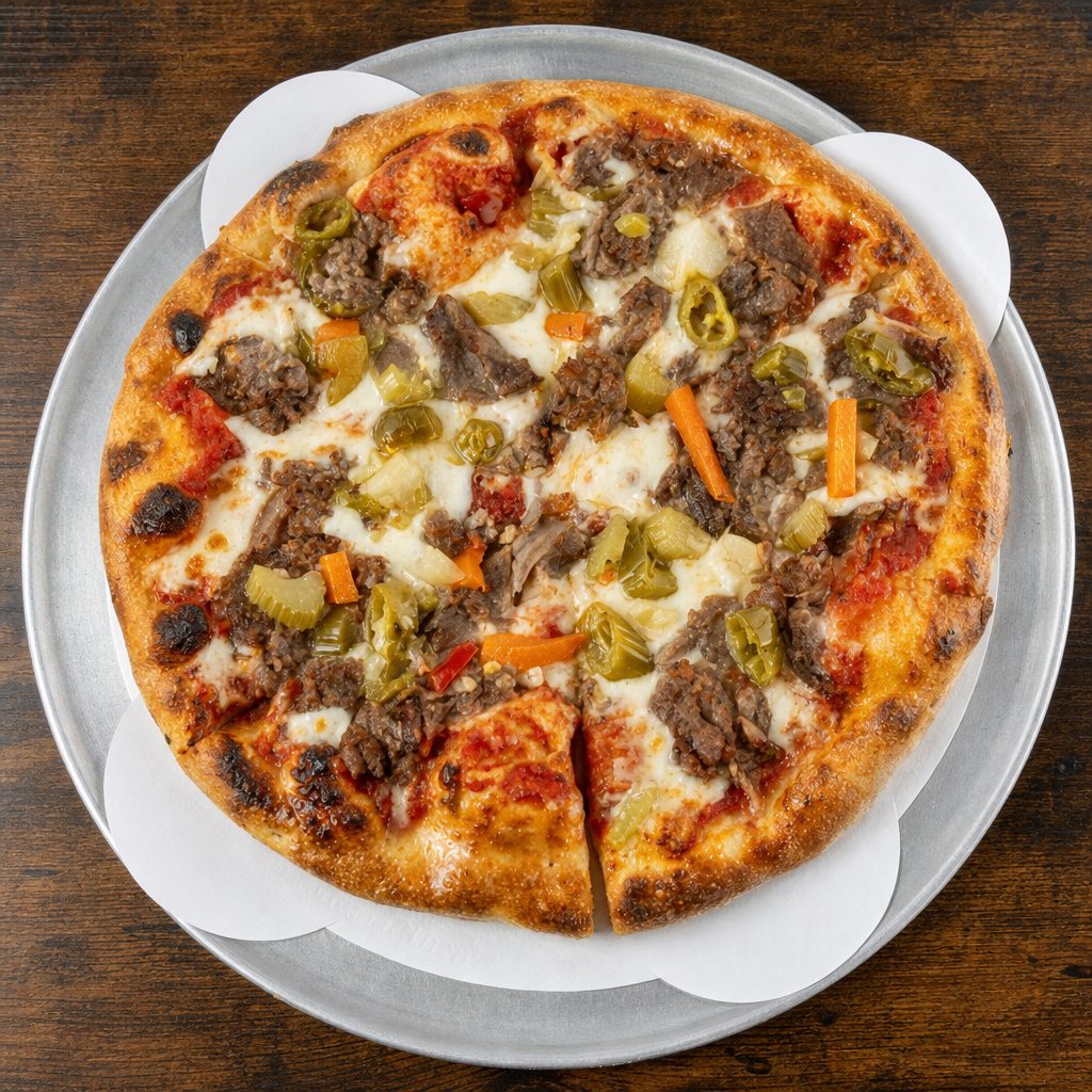 Italian Beef Pizza.