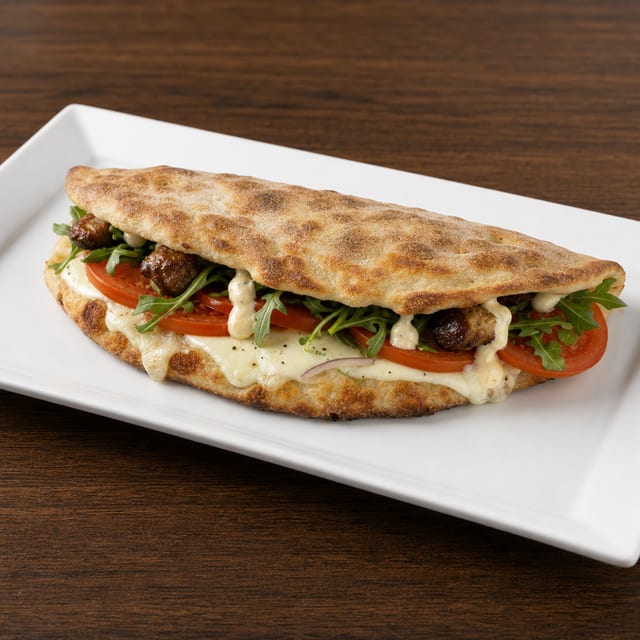 Ari's Special Pizza Sandwich.