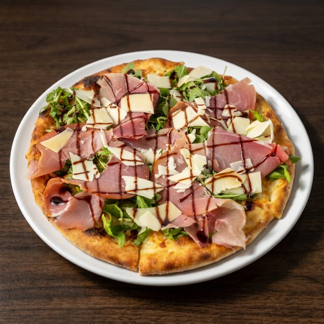 Prosciutto & Arugula Pizza.