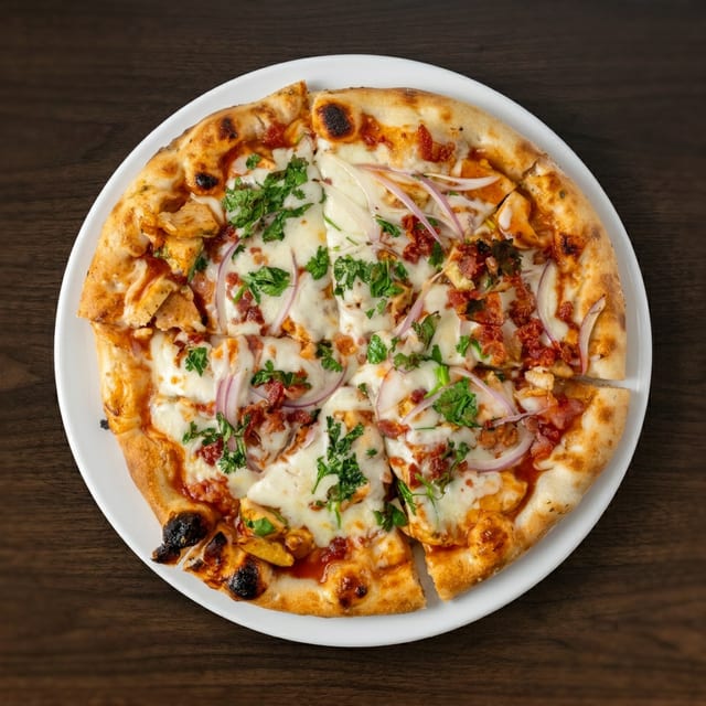 BBQ Chicken Pizza.